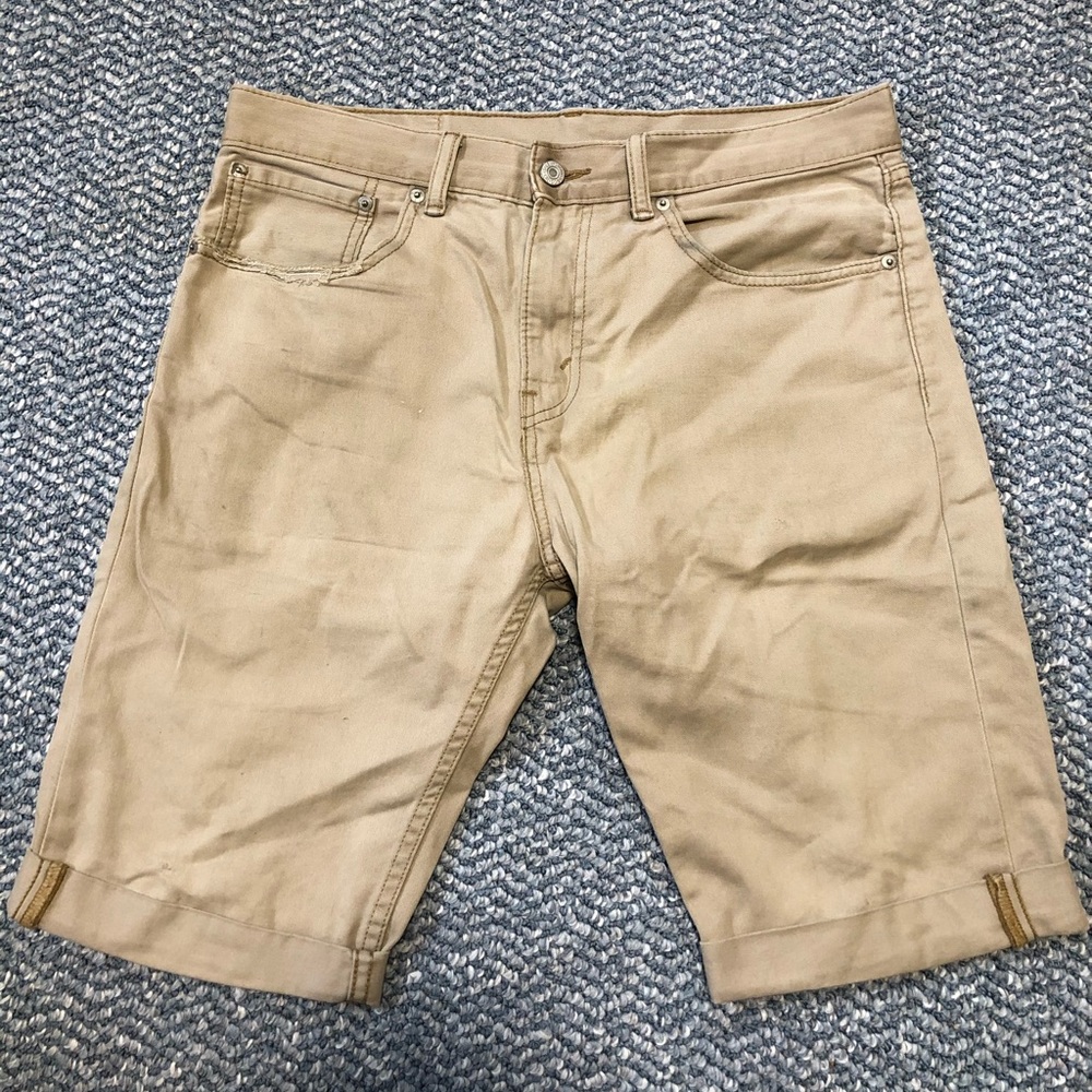 Custom Levi 508 Khaki Shorts